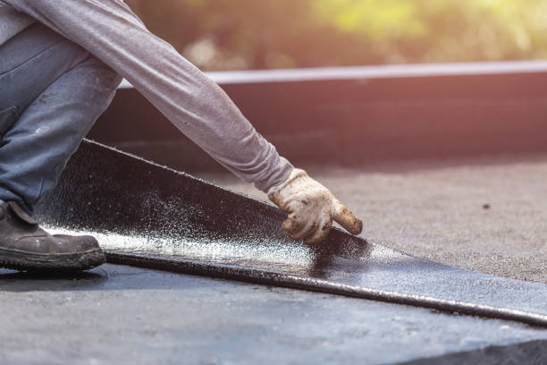 Professional Waterproofing technician working in Trafalgar, IN